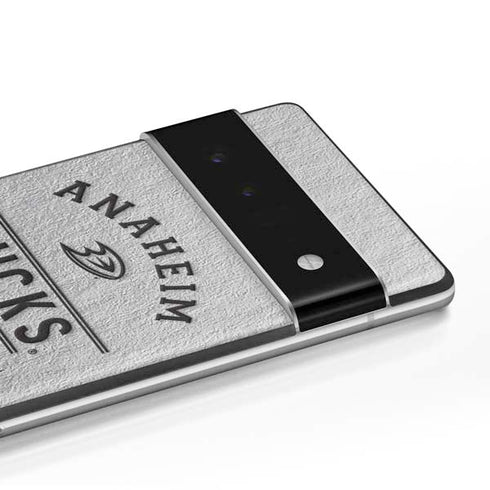 NHL Anaheim Ducks Black Text Google Pixel 6 Pro Skin